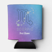 蠍座〔占星術の〕十二宮図星印占星術星座 缶クーラー (裏面)