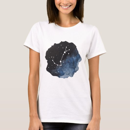 蠍座〔占星術の〕十二宮図星座 Tシャツ (正面)