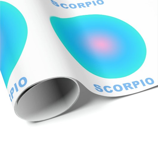 蠍座〔占星術の〕十二宮図標識スタイリッシュ勾配 ラッピングペーパー (ロールコーナー)