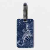 蠍座〔占星術の〕十二宮図標識ヴィンテージイラストレーション ラゲッジタグ (裏面縦)