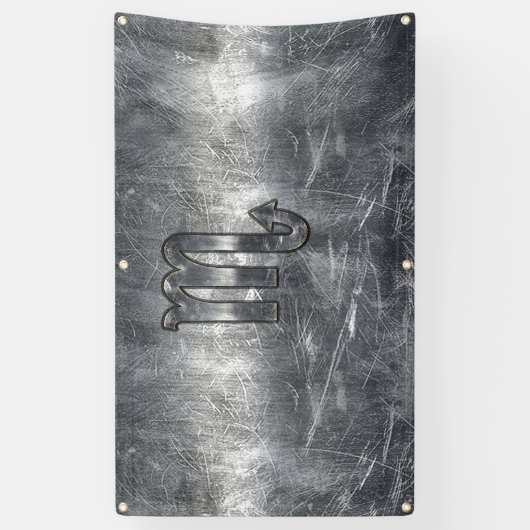 蠍座〔占星術の〕十二宮図標識産業動揺してスタイル 横断幕 (縦)