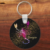 蠍座-〔占星術の〕十二宮図標識 キーホルダー (正面)