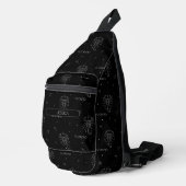 蠍座〔占星術の〕十二宮図標識 スリングバッグ (右コーナー)
