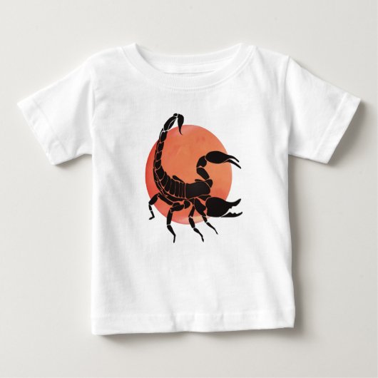 蠍座〔占星術の〕十二宮図標識 ベビーTシャツ (正面)