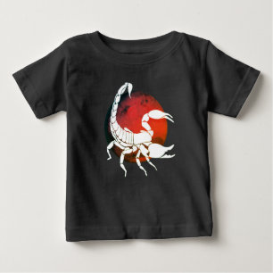 蠍座〔占星術の〕十二宮図標識 ベビーTシャツ