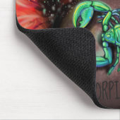 蠍座〔占星術の〕十二宮図標識 マウスパッド (コーナー)