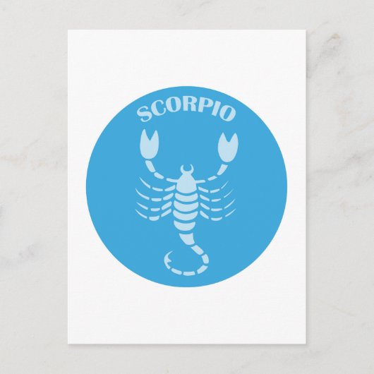 蠍座,〔占星術の〕十二宮図標識，占星術，占星術 ポストカード (正面)