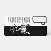 蠍座〔占星術の〕十二宮図標識 SAMSUNG GALAXYケース (裏面横)