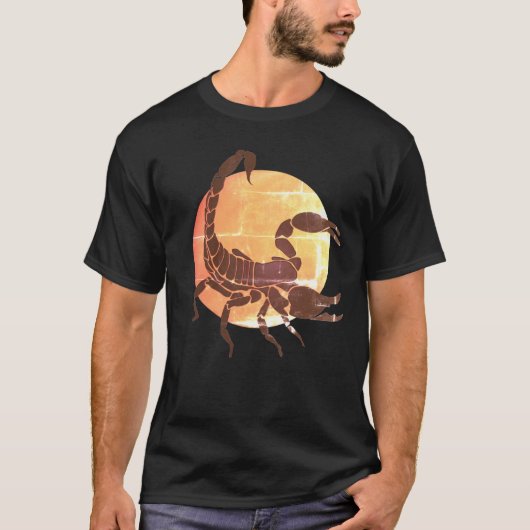 蠍座〔占星術の〕十二宮図標識 Tシャツ (正面)