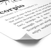 蠍座〔占星術の〕十二宮図看板 ポスター (角)