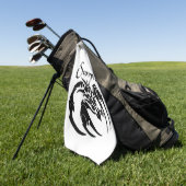 蠍座〔占星術の〕十二宮図記号と記号 ゴルフタオル (グリーン)