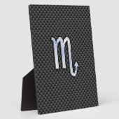 蠍座〔占星術の〕十二宮図記号の炭素繊維プリント フォトプラーク (側面)