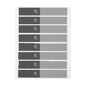 蠍座〔占星術の〕十二宮図記号の炭素繊維プリント ラップアラウンド宛名ラベル (シート)