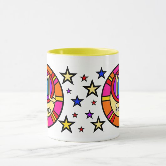 蠍座〔占星術の〕十二宮図記号マグカップ マグカップ (中央)