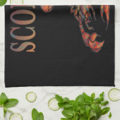 蠍座〔占星術の〕十二宮図記号 キッチンタオル (折り畳み)