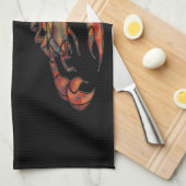 蠍座〔占星術の〕十二宮図記号 キッチンタオル (四つ折り)