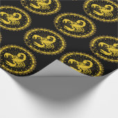 蠍座-〔占星術の〕十二宮図記号 – 記号 – 占星術 ラッピングペーパー (角)