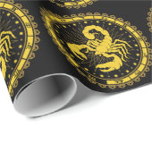 蠍座-〔占星術の〕十二宮図記号 – 記号 – 占星術 ラッピングペーパー (ロールコーナー)