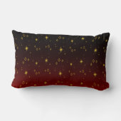 蠍座〔占星術の〕十二宮図赤と金ゴールド腰枕 ランバークッション (裏面)