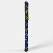 蠍座〔占星術の〕十二宮図+星占い記号パターンGld+ブルース Samsung Galaxyケース (右側面)