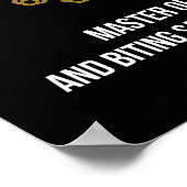 蠍座-占星術、おもしろい〔占星術の〕十二宮図サインユーモア ポスター (角)