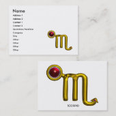 蠍座 名刺 (正面/裏面)