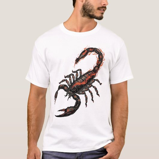 蠍座 - 情熱のサソリ Tシャツ (正面)