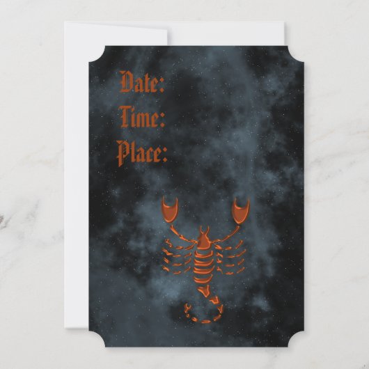 蠍座 招待状 (裏面)