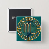 蠍座 缶バッジ (正面&裏面)