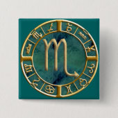 蠍座 缶バッジ (正面)