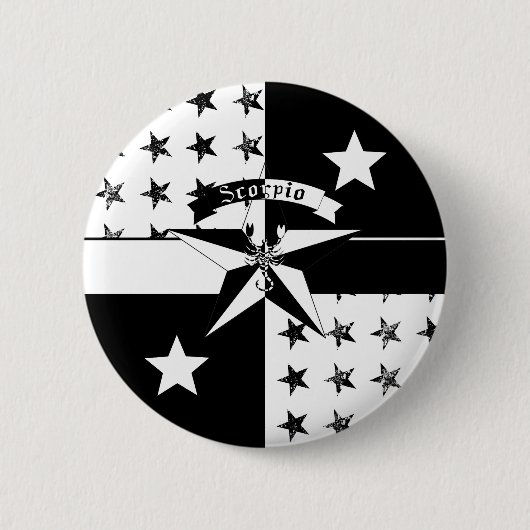 蠍座 缶バッジ (正面)