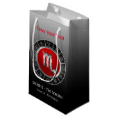 蠍座-蠍の占星術の記号 スモールペーパーバッグ (正面アングル)