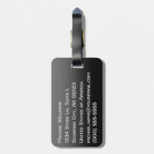 蠍座-蠍の(占星術の)十二宮図の記号 ラゲッジタグ (裏面縦)