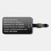 蠍座-蠍の(占星術の)十二宮図の記号 ラゲッジタグ (裏面横)