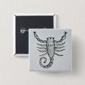 蠍座(蠍) 「Pからのイラストレーション 缶バッジ (正面&裏面)