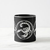 蠍座 黒い 蠍 星占い さそり座 マグカップ (中央)