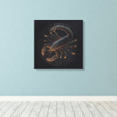 蠍座- 10月23日～11月21日Canvas Print キャンバスプリント (インサイチュ (ウッドフロア))