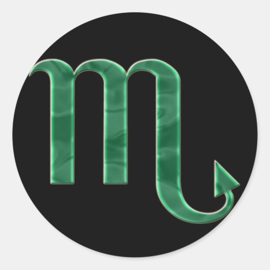 蠍座#3ステッカー ラウンドシール (正面)