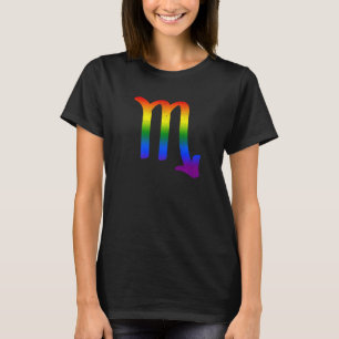 蠍座LGBT〔占星術の〕十二宮図サインLGBTレインボープライドゲイ Tシャツ