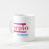 蠍座LtPink コーヒーマグカップ (正面左)