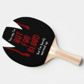血おもしろいの名を求めパーソナライズされたる 卓球ラケット (横)