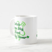 血からのビールへのアイルランド語 コーヒーマグカップ (正面左)