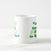 血からのビールへのアイルランド語 コーヒーマグカップ (中央)