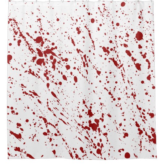 血がびしょぬれ、血の恐怖のハロウィーンデコール シャワーカーテン (正面)