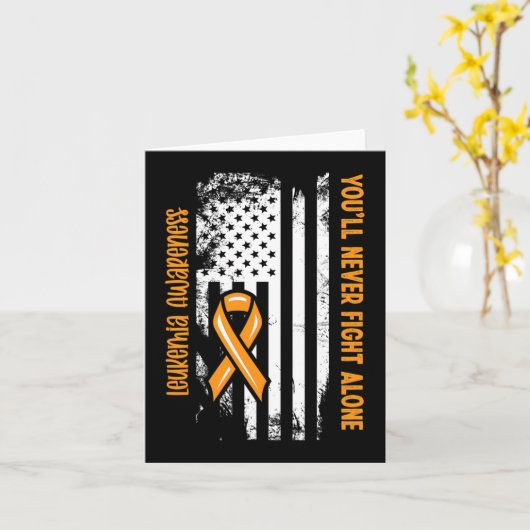 血がん白血病の阿波と闘うことはないよ カード (黄色い花)