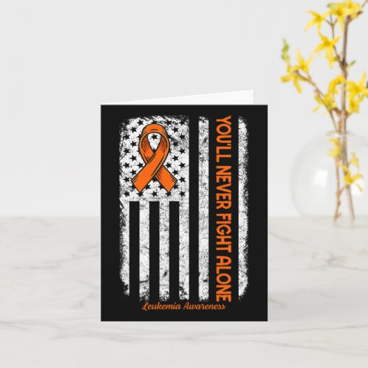 血がん白血病の阿波と闘うことはないよ カード (黄色い花)