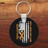 血がん白血病の阿波と闘うことはないよ キーホルダー (正面)