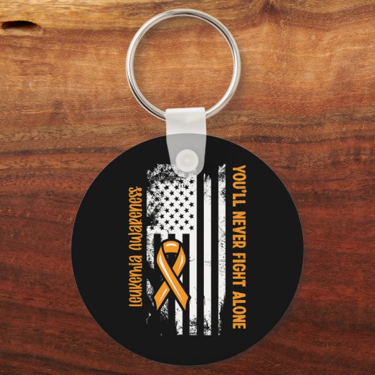 血がん白血病の阿波と闘うことはないよ キーホルダー (正面)