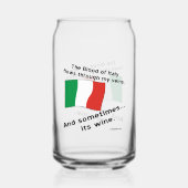 血がイタリアン時々流れる ガラス缶 (裏面)