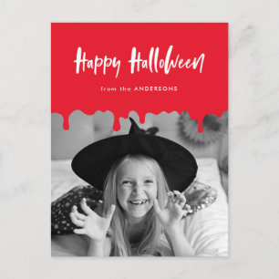 血が滴るハロウィンの写真 シーズンポストカード
